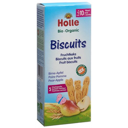 Holle Bio-Biscuits Birne Apfel 125г