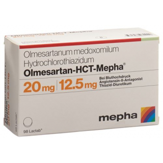 Олмесартан ГХТ Мефа 20 мг / 12,5 мг 98 таблеток покрытых оболочкой