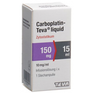 Карбоплатин Тева жидкость раствор для инфузий 150 мг / 15 мл флакон 15 мл