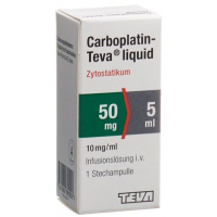 Карбоплатин Тева Ликвид раствор для инфузий 50 мг / 5 мл 1 флакон