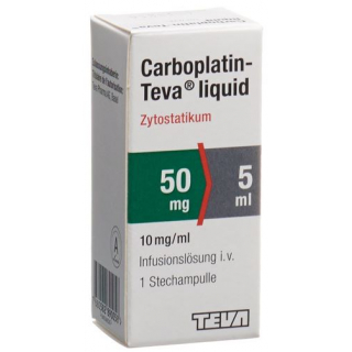 Карбоплатин Тева Ликвид раствор для инфузий 50 мг / 5 мл 1 флакон