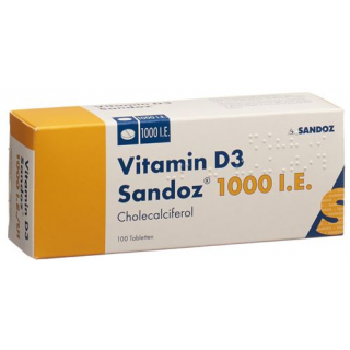 Витамин Д3 Сандоз 1000 МЕ 100 таблеток