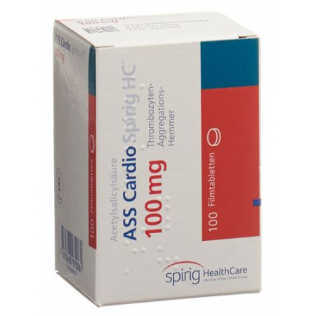 АСС Кардио Спириг HC таблетки в пленочной оболочке в пластиковом флаконе 100 мг 100 шт