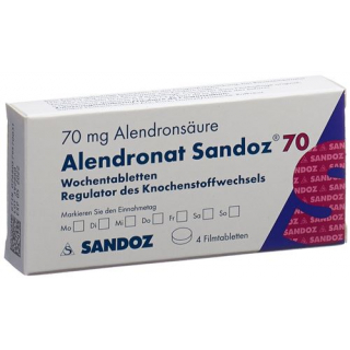 Alendronat Sandoz 70 mg 4 filmtablets