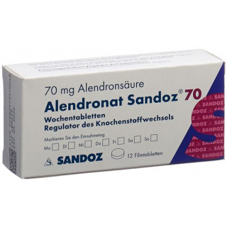 Alendronat Sandoz 70 mg 12 filmtablets