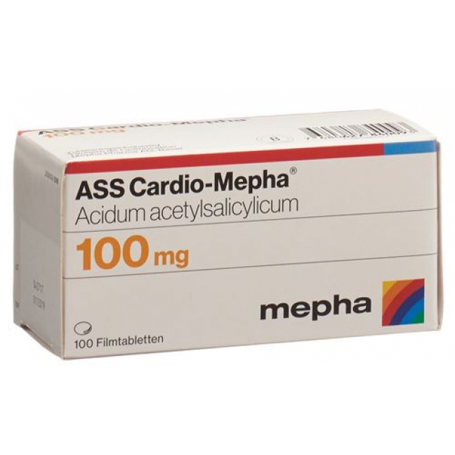 АСС Кардио Мефа 100 мг 100  таблеткок покрытых пленочной оболочкой в блистерной упаковке