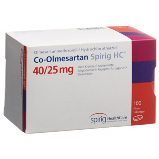 Ко-Олмесартан Спириг 40/25 мг 100 таблеток покрытых оболочкой