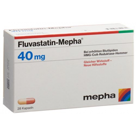 Флувастатин Мефа 40 мг 28 капсул