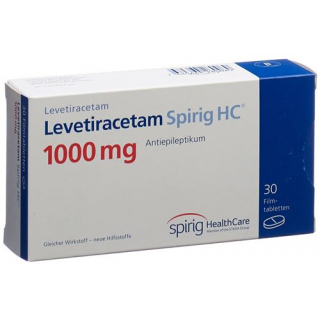 Леветирацетам Спириг 1000 мг 30 таблеток покрытых оболочкой