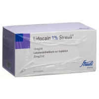 Лидокаин Штройли 1% раствор для инъекций 20 мг / 2 мл 50 ампул по 2 мл
