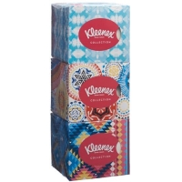 Серветки для обличчя Kleenex Collection Cube Trio 3 x 48 шт