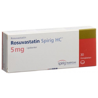 Розувастатин Спириг 5 мг 30 таблеток покрытых оболочкой