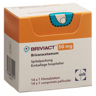 Бривиакт 50 мг 14 таблеток покрытых оболочкой