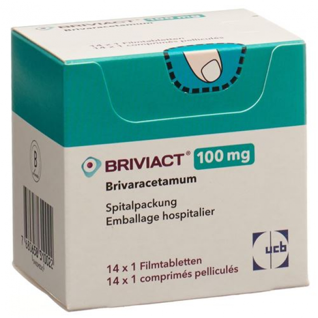 Бривиакт 100 мг 14 таблеток покрытых оболочкой