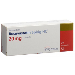 Розувастатин Спириг 20 мг 30 таблеток покрытых оболочкой