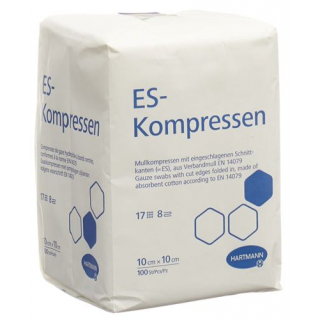 Hartmann Es Kompressen 8-fach 10x10см в пакетиках 100 штук