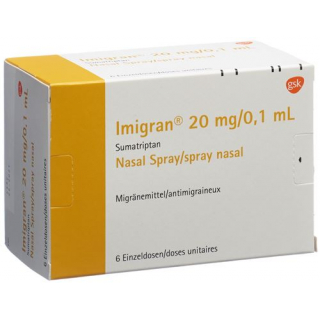 Имигран назальный спрей 6 доз по 20 мг