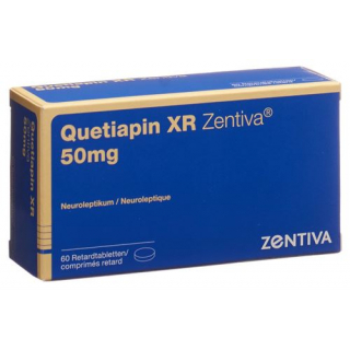 Кветиапин XR Зентива 50 мг 60 ретард таблеток