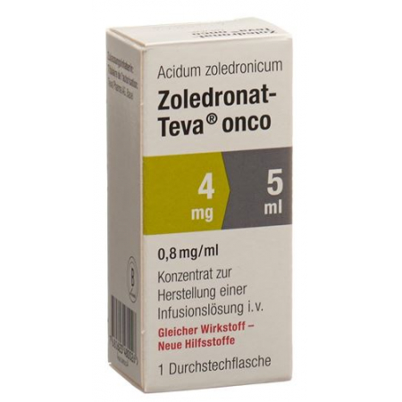 Zoledronat Teva Onco 4 mg/5 ml 5 ml