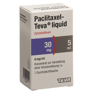 Паклитаксел Тева Ликвид инфузионный концентрат 30 мг / 5 мл флакон 5 мл