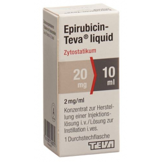 Эпирубицин Тева раствор для инъекций 20 мг / 10 мл 1 флакон