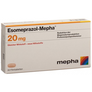 Эзомепразол Мефа 20 мг 30 таблеток покрытых оболочкой
