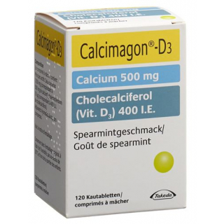 Кальцимагон Д3 Мята 120 жевательных таблеток