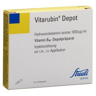 Витарубин Депо раствор для инъекций 1 мг/мл 5 ампул по 1 мл