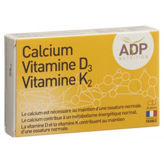 АДП Кальций с витаминами  Д3 + K2 60 желатиновых капсул
