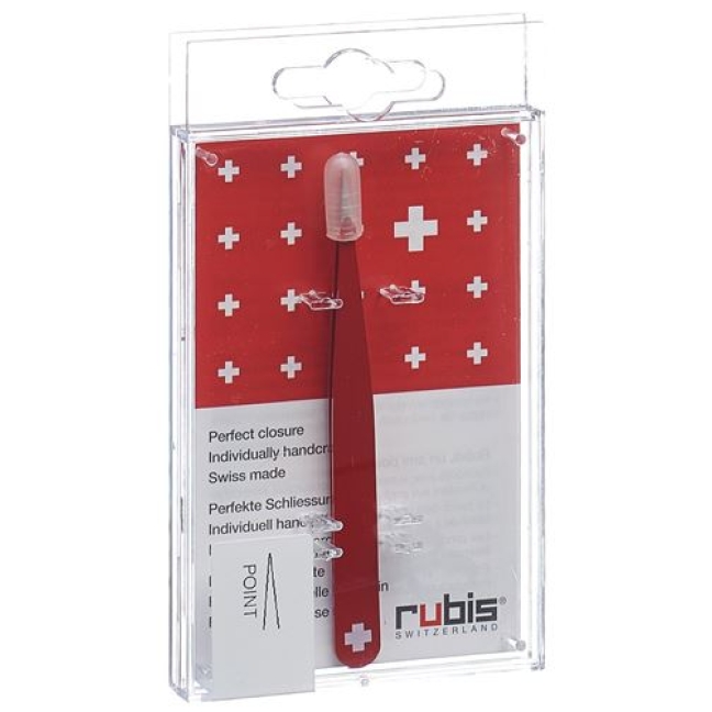 RUBIS PINZ CH-KREUZ SPITZ ROT