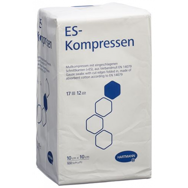 Hartmann Es Kompressen 12-fach 10x10см в пакетиках 100 штук