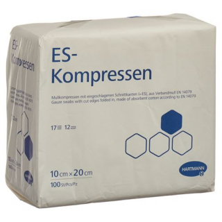 Hartmann Es Kompressen 12-fach 10x20см в пакетиках 100 штук