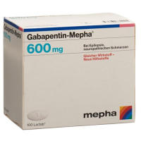 Габапентин Мефа 600 мг 100 таблеток покрытых оболочкой