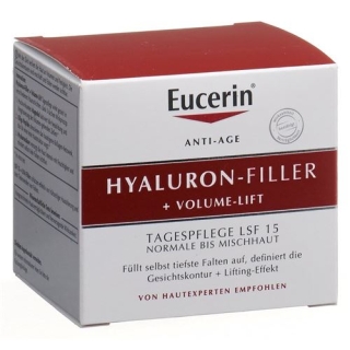 Денний догляд Eucerin HYALURON-FILLER + Volume-Lift від нормального до неправильного