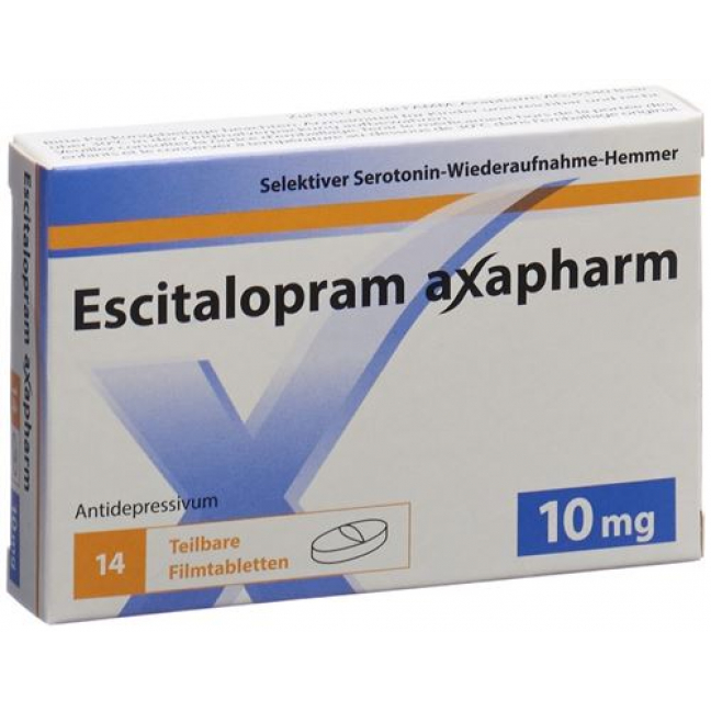 Эсциталопрам Аксафарм 10 мг 98 таблеток покрытых оболочкой
