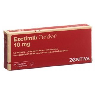 Эзетимиб Зентива 10 мг 28 таблеток
