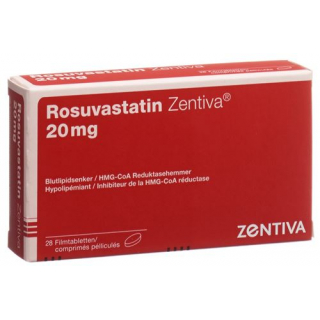 Розувастатин Зентива 20 мг 28 таблеток покрытых оболочкой