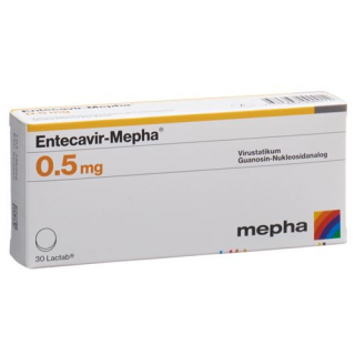 Энтекавир Мефа 0,5 мг 30 таблеток покрытых оболочкой