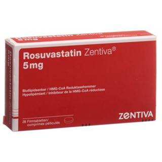 Розувастатин Зентива 5 мг 28 таблеток покрытых оболочкой