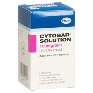 Цитозар раствор для инъекций 100 мг / 5 мл 1 флакон 5 мл