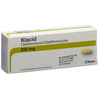 Клацид 250 мг 20 таблеток покрытых оболочкой