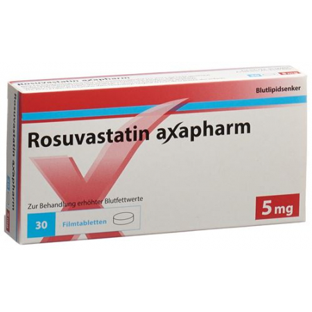 Розувастатин Аксафарм 5 мг 30 таблеток покрытых оболочкой