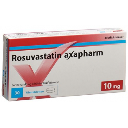 Розувастатин Аксафарм 10 мг 30 таблеток покрытых оболочкой
