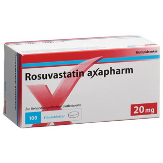 Розувастатин Аксафарм 20 мг 100 таблеток покрытых оболочкой