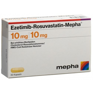 Эзетимиб Розувастатин Мефа 10 мг / 10 мг 30 капсул