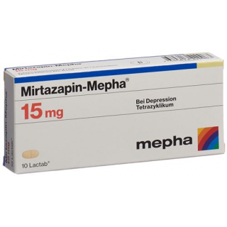 Миртазапин Мефа 15 мг 10 таблеток покрытых оболочкой