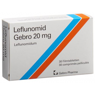 Лефлуномид Гебро 20 мг 30 таблеток покрытых оболочкой