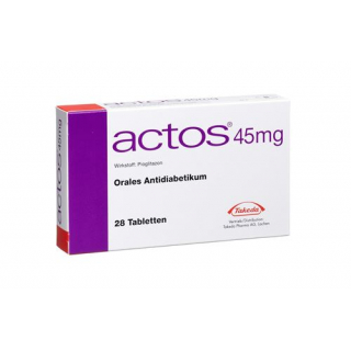 Актос 45 мг 28 таблеток