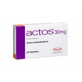 Актос 30 мг 28 таблеток