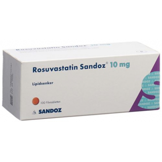 Розувастатин Сандоз 10 мг 100 таблеток покрытых оболочкой